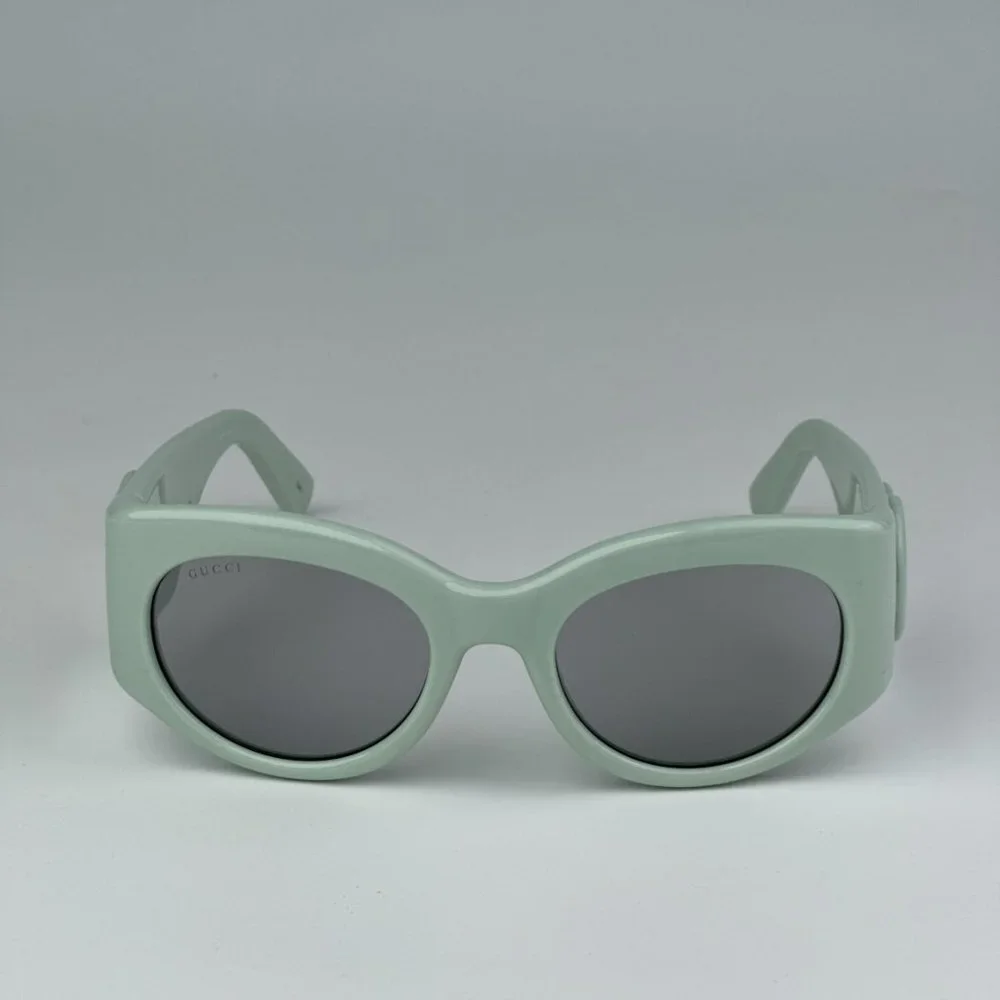 Gucci GG1544S 003 BRAND NEW Sunglasses Green Grey Unisex Oval